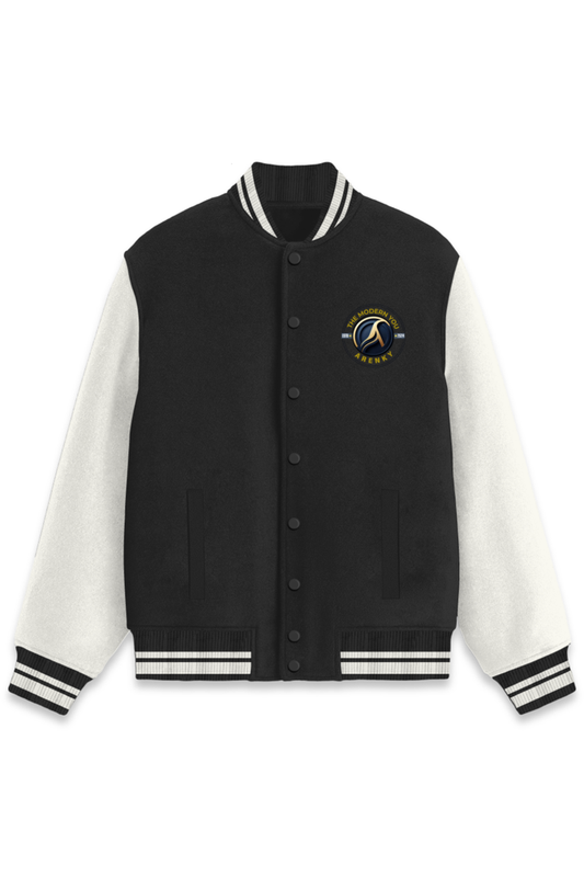 Arenky Premium Varsity Jacket : BLACK