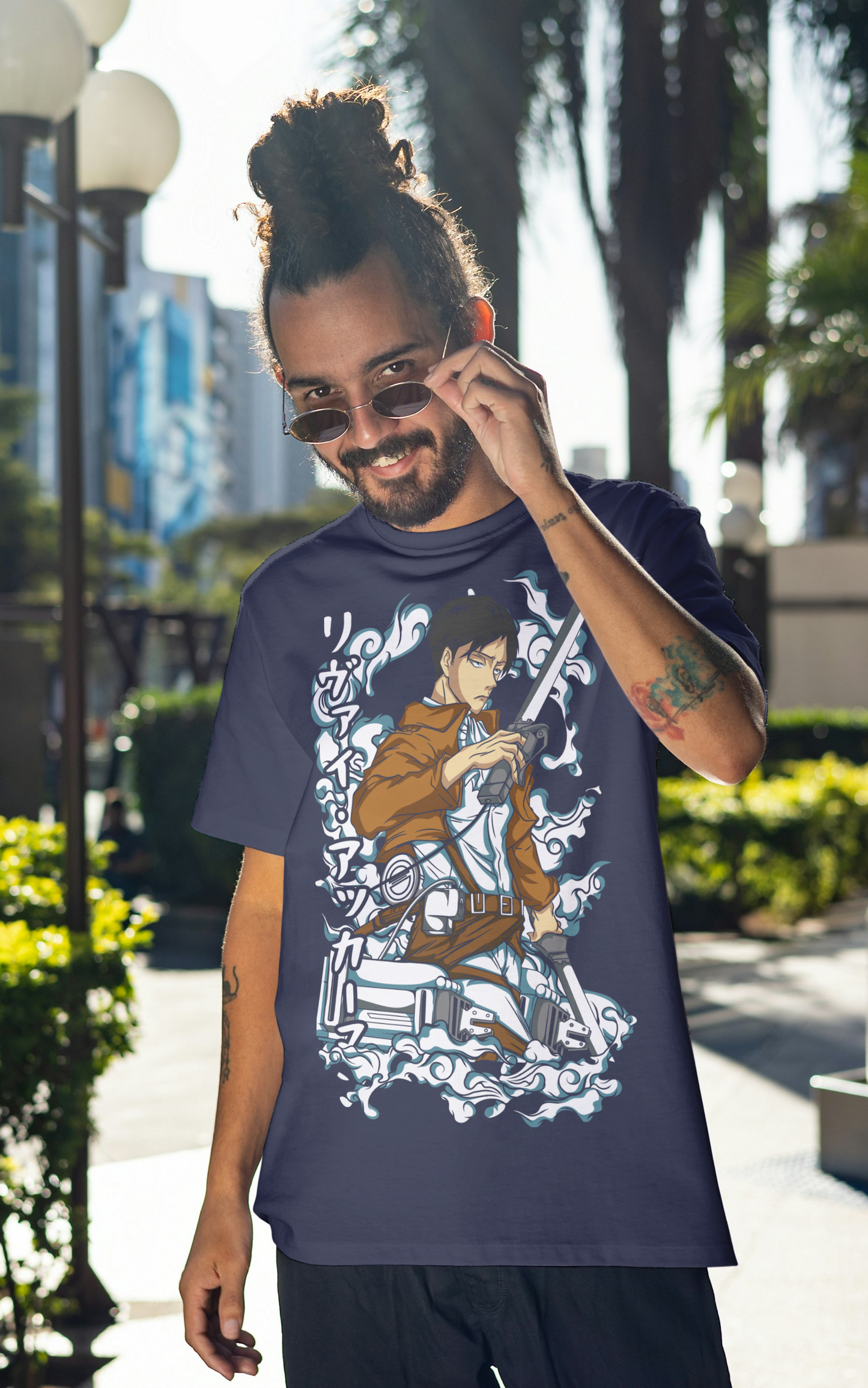 Samurai Honor: Warrior T-Shirt : Premium Terry Oversized T-Shirt