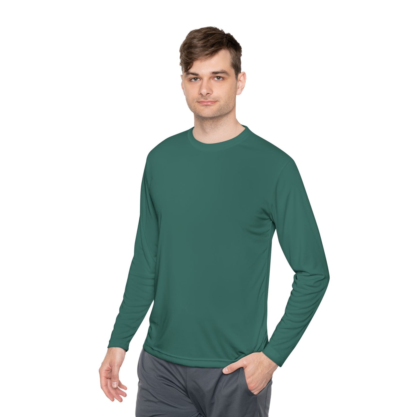 Unisex Full Sleeve Round Neck T-Shirt by Arenky : Forest Green