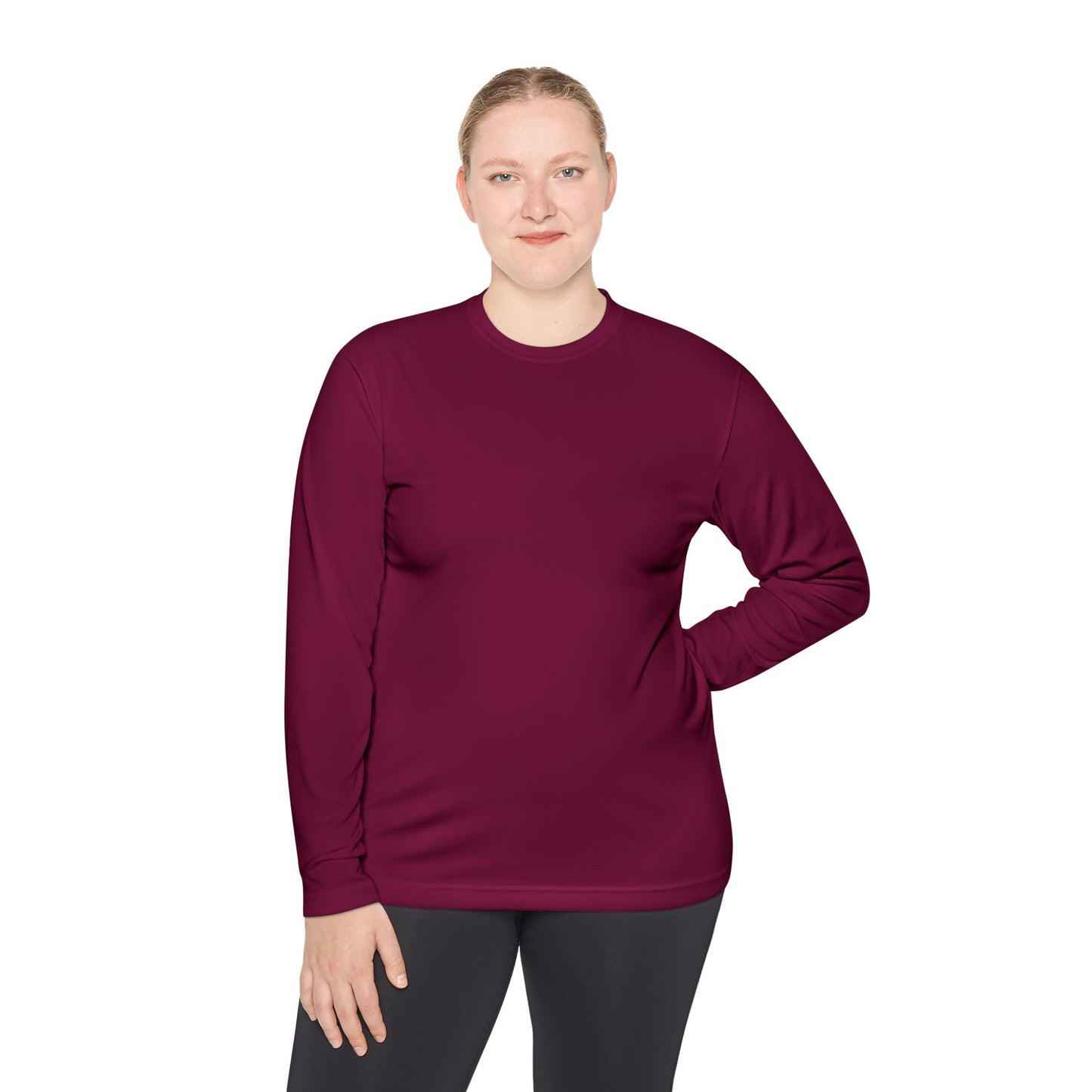 Unisex Full Sleeve Round Neck T-Shirt by Arenky : Maroon