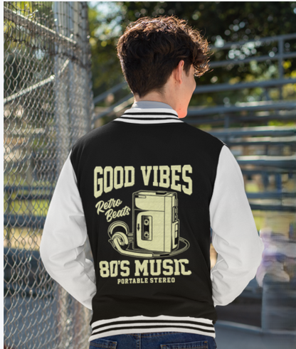 Arenky Premium Varsity Jacket : Good Vibes