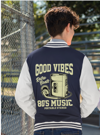 Arenky Premium Varsity Jacket : Good Vibes