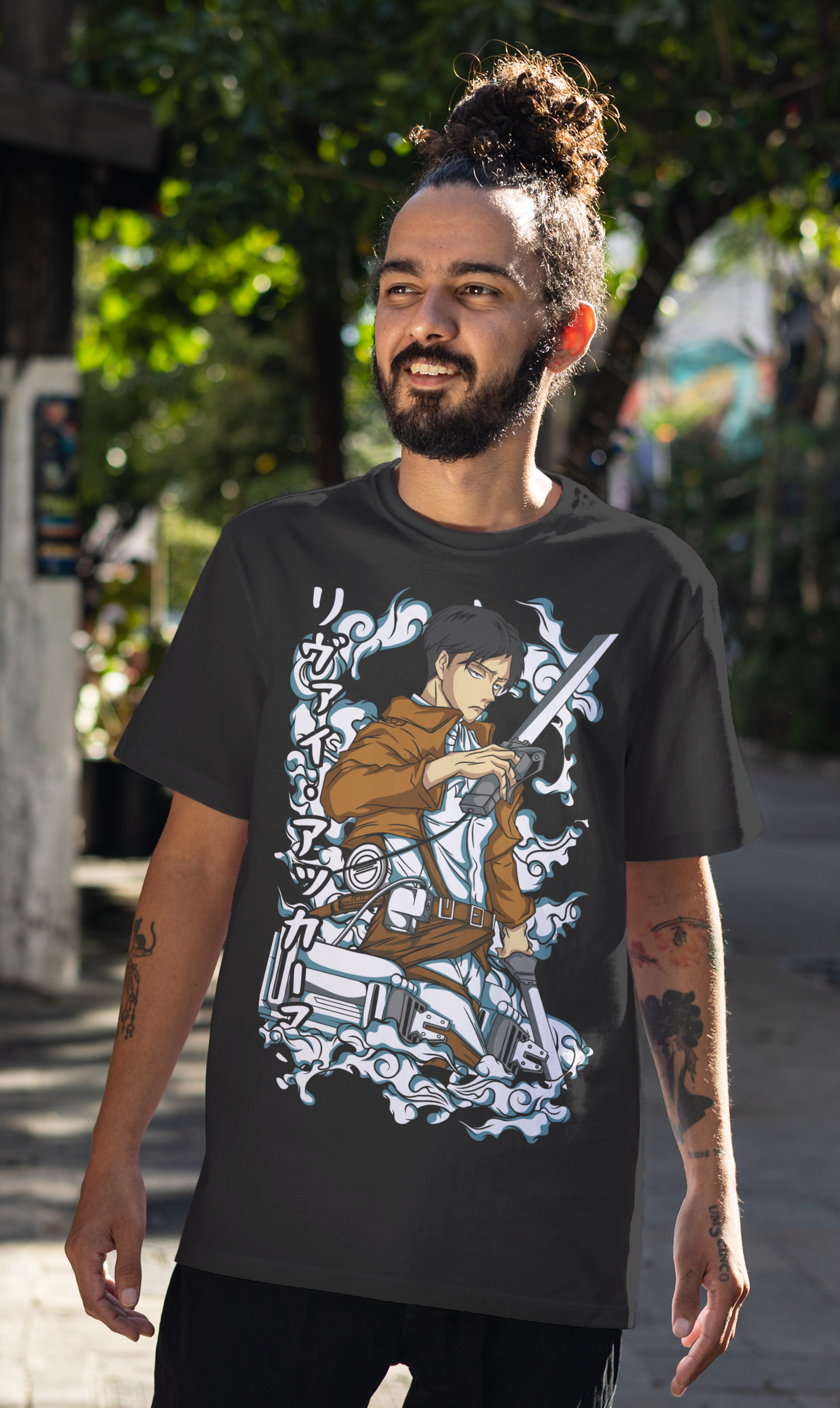 Samurai Honor: Warrior T-Shirt : Premium Terry Oversized T-Shirt